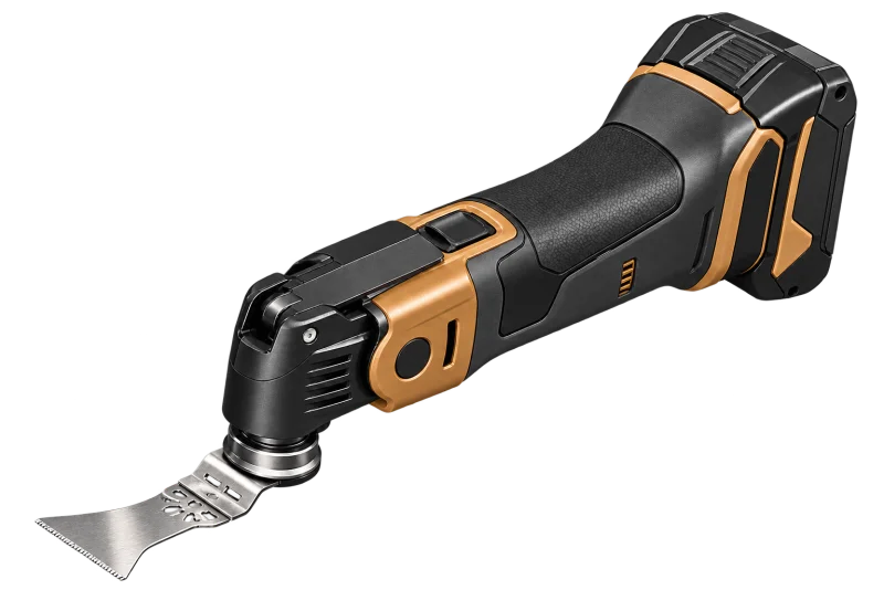 Outil multifonction oscillant noir et orange